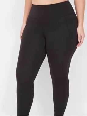 Lane Bryant LIVI Soft 7/8 Black Leggings 26/28